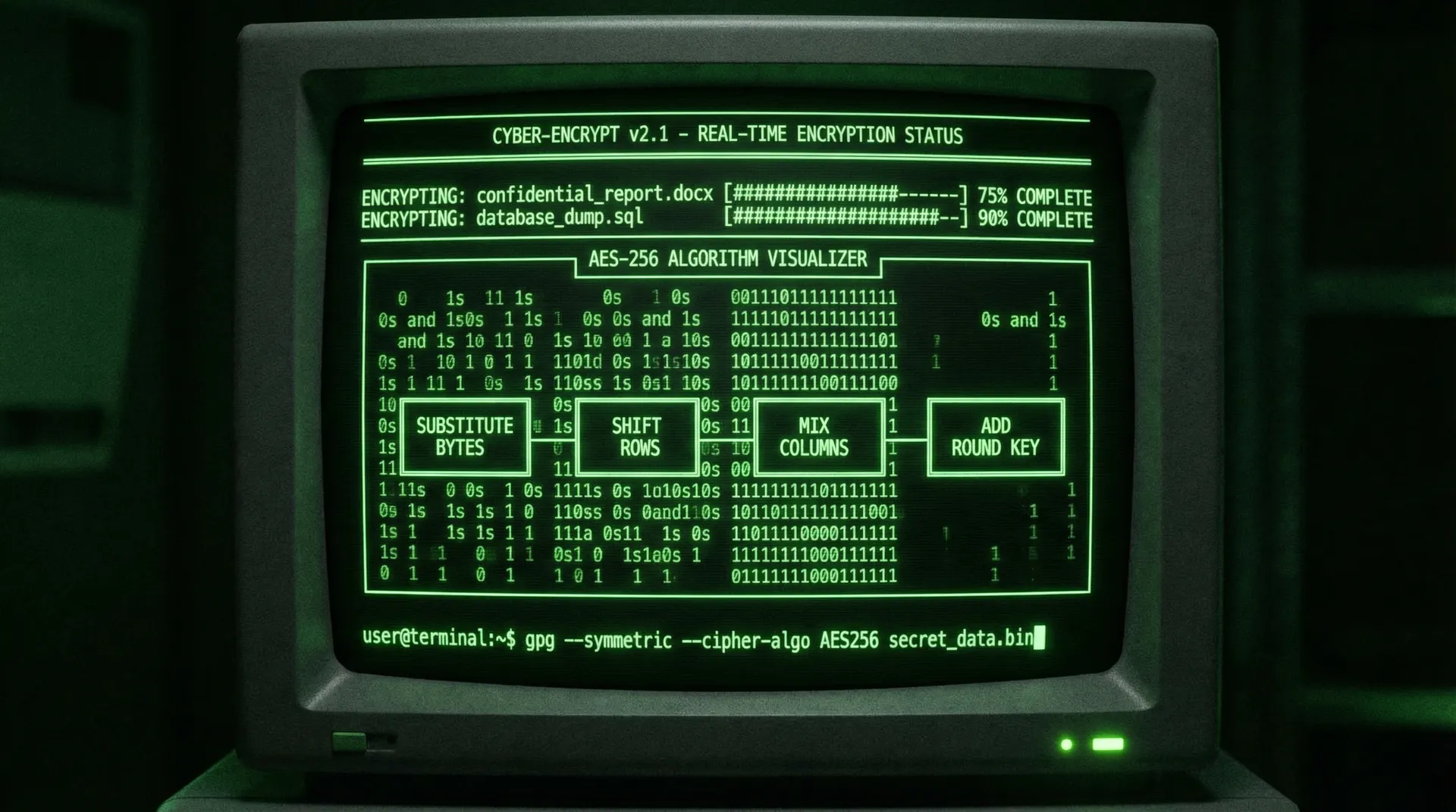 [截图] 加密处理过程 - 91网 数据安全保护