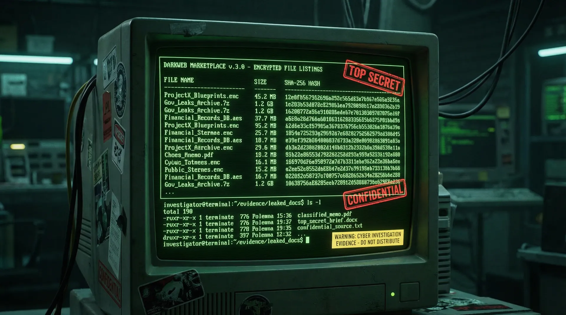 [截图] 加密文件列表 - 91网 91黑料入库证据